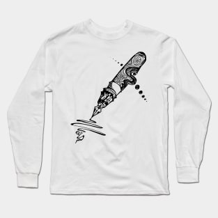 Pen abstract style Long Sleeve T-Shirt